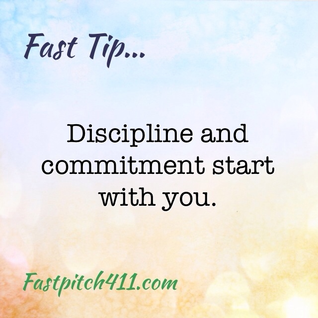 FastTip: Discipline and commitment start with you.