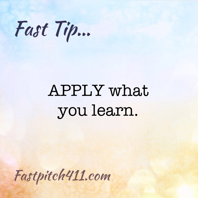 FastTip: Apply what you learn.